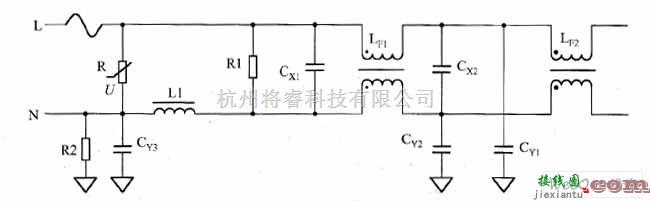 基础电路中的线路滤波电路图  第1张