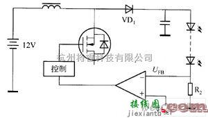 LED电路中的EL7516驱动白光LED电路图  第2张