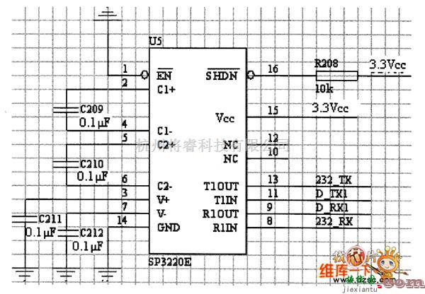 通信电路中的串口通信电路图  第1张