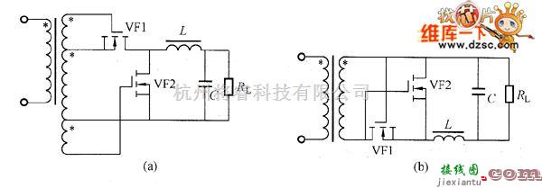 电源电路中的正向激励变换器中采用同步整流电路图  第1张