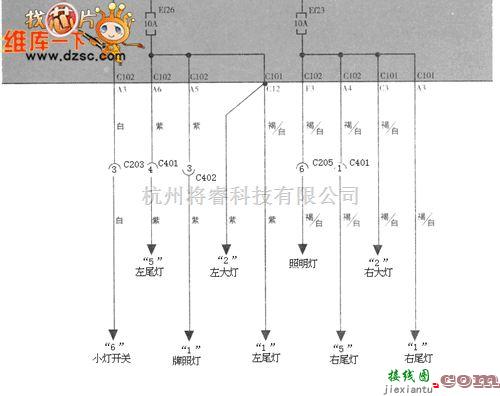 大宇中的大宇汽车发动机保险丝盒电路图  第1张