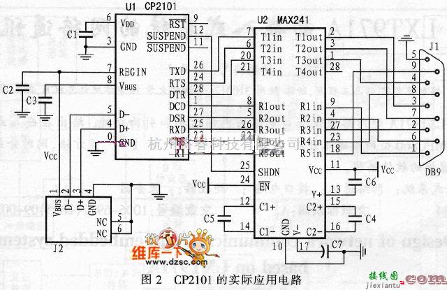 USB转串口电路图二例  第2张