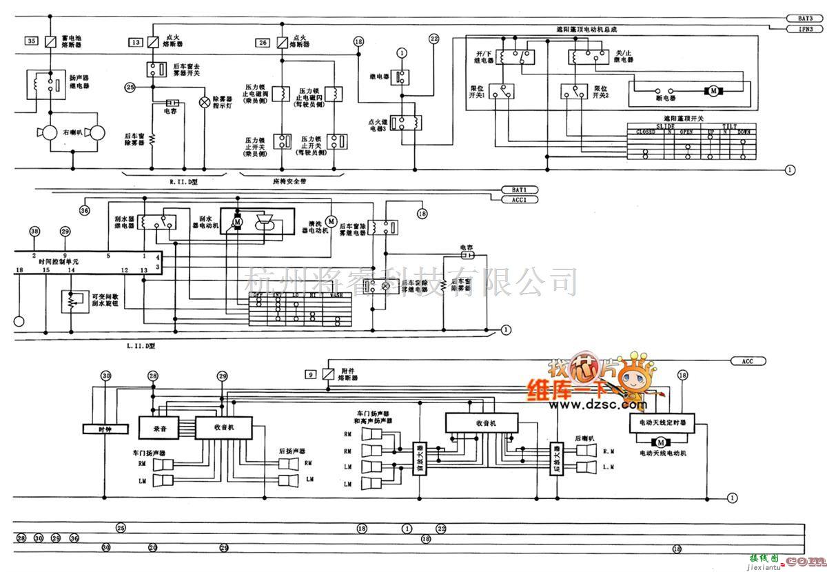 日产中的风神蓝鸟EQ7200-Ⅱ型轿车ECCS电路图（五）  第1张