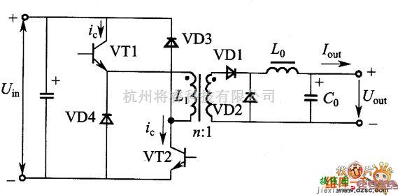 综合电路中的双管正激式变换器电路图  第1张