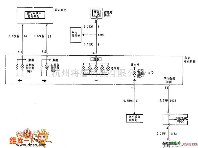 别克中的君威组合仪表电路图3  第1张