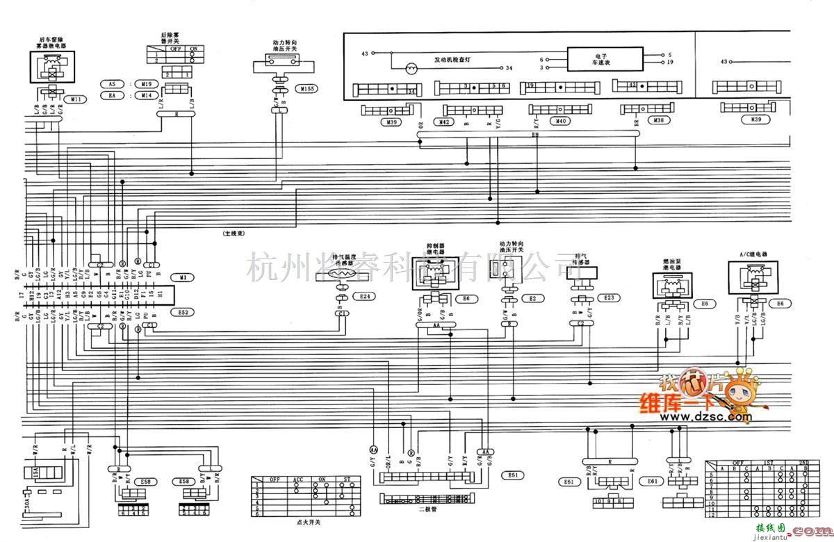 日产中的风神蓝鸟EQ7200-Ⅱ型轿车电路图（二）  第1张