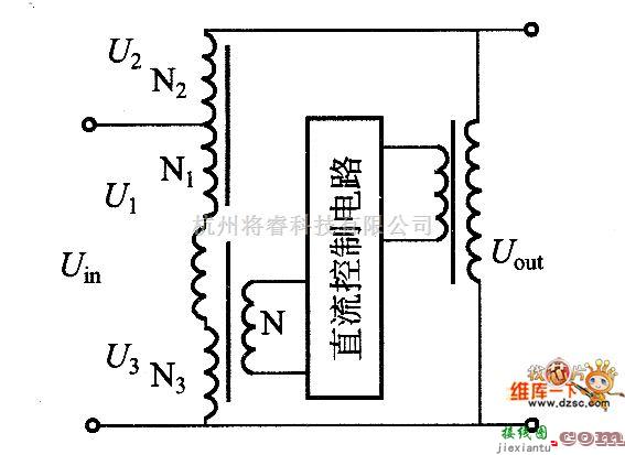 综合电路中的磁放大器式电子交流稳压器电路图  第1张