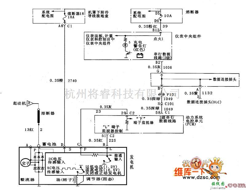 别克中的君威前照灯电路图1  第1张