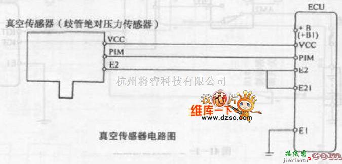 金杯中的金杯海狮客车真空传感器电路图  第1张