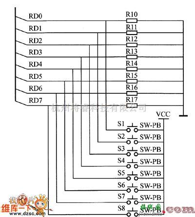 综合电路中的输入电路电路图  第1张