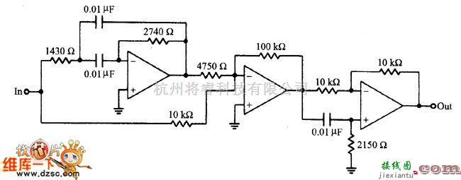 综合电路中的100μs延迟线电路图  第1张