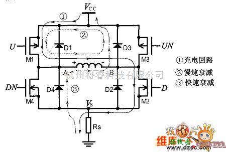 综合电路中的CA6026采用了外接H桥驱动电路图  第1张