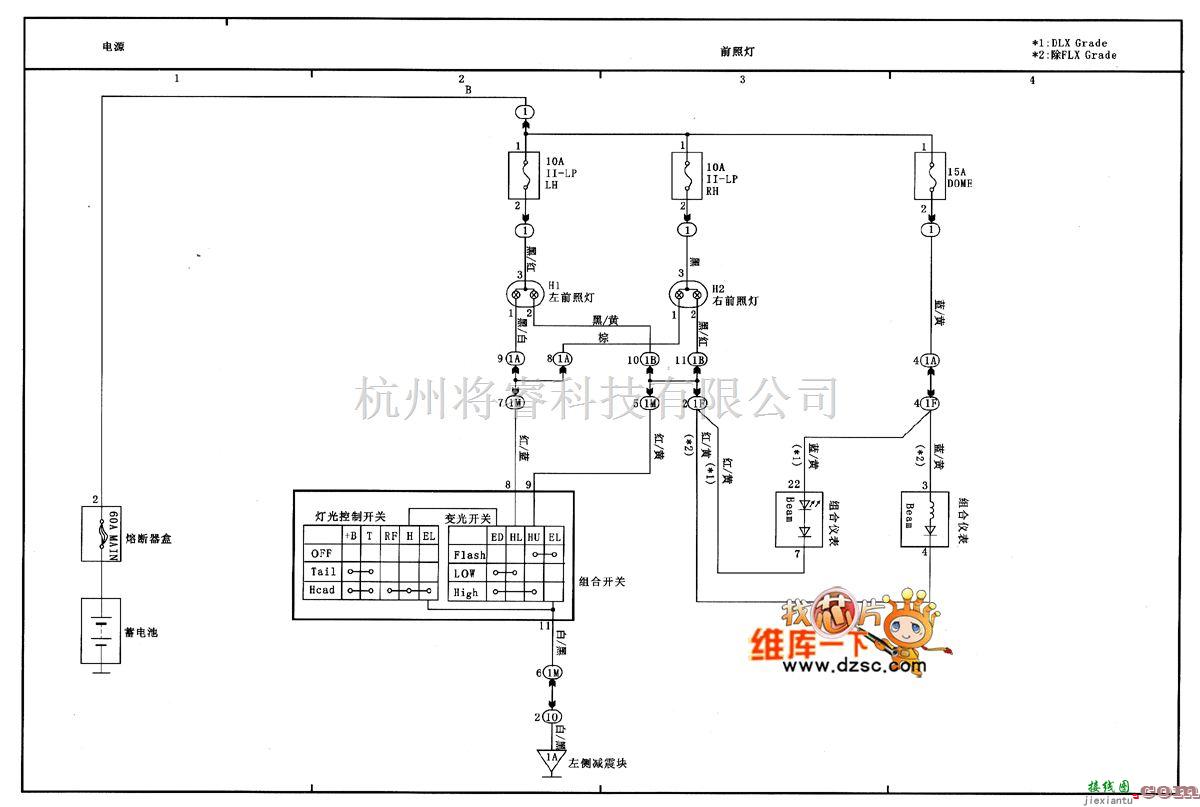 丰田中的天津威驰ECT和A/T指示灯电路图（二）  第1张