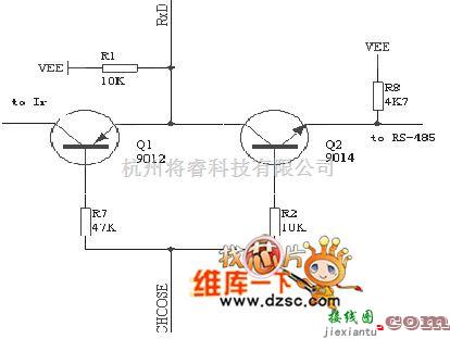 仪器仪表中的通信串行口复用电路图  第1张