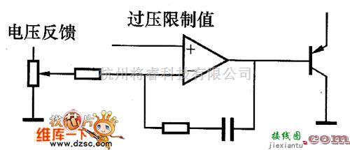 综合电路中的升压斩波电路的过压保护电路图  第1张