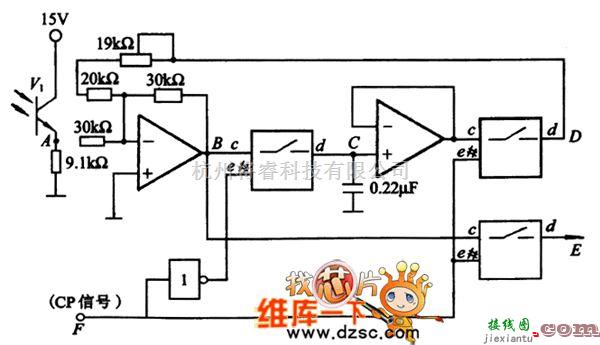 传感器电路中的自适应噪声抵消线路电路图  第1张