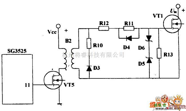 综合电路中的功率MOSFET驱动电路图  第1张