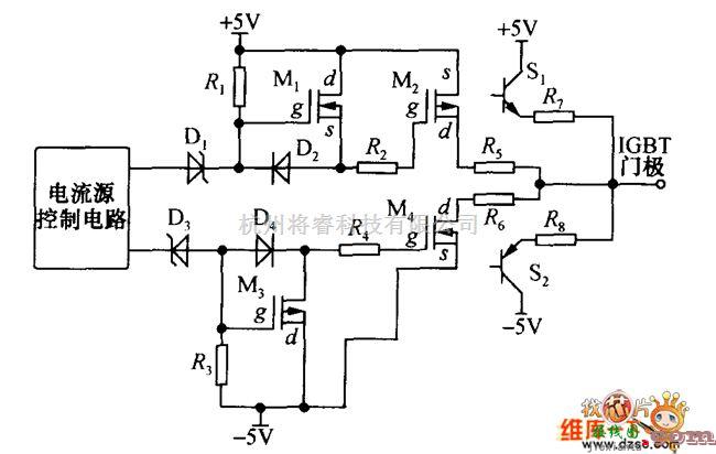 电源电路中的动态电流源的RB-IGBT驱动电路图  第1张