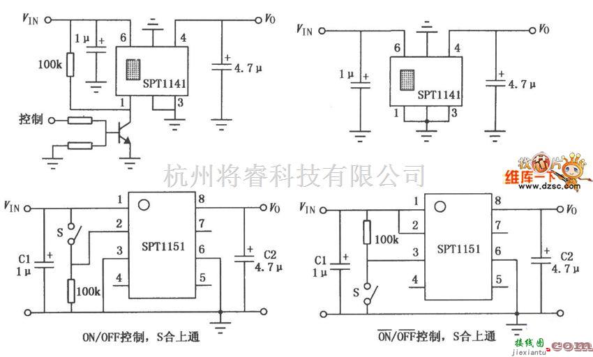 开关稳压电源中的SPT1141／1151多功能开关控制器电路图  第1张