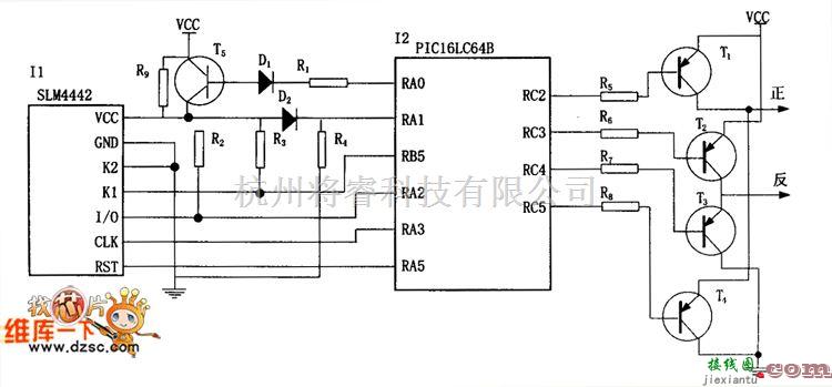 接口电路中的IC卡接口及电磁阀驱动电路图  第1张