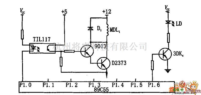 综合电路中的步进电机和半导体激光器驱动电路图  第1张