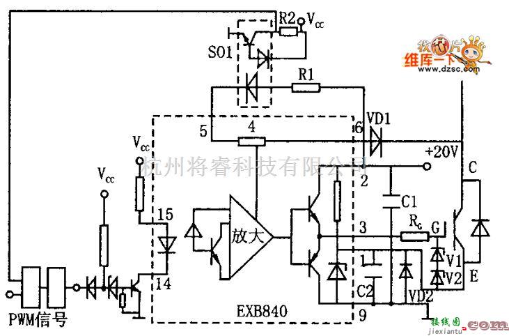 综合电路中的过流检测、保护及软关断功能的集成驱动电路图  第1张