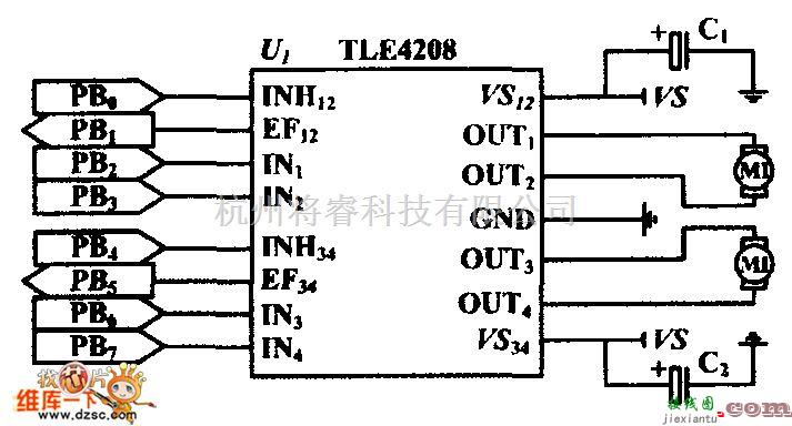 电机控制专区中的风门电机驱动电路图  第1张