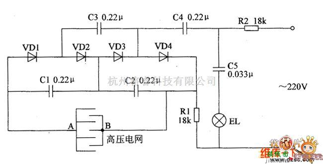 防害中的电子灭虫灯电路图五  第1张