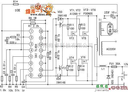 自动控制中的自动稳压的逆变器电路图  第1张