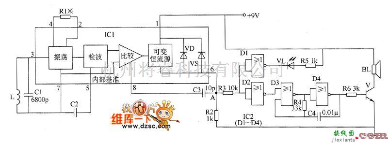 工矿安全电路中的金属探测器电路图五  第1张