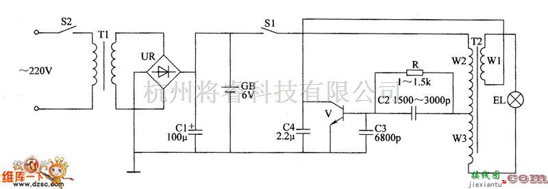 养殖中的电子诱蝎灯电路图  第1张