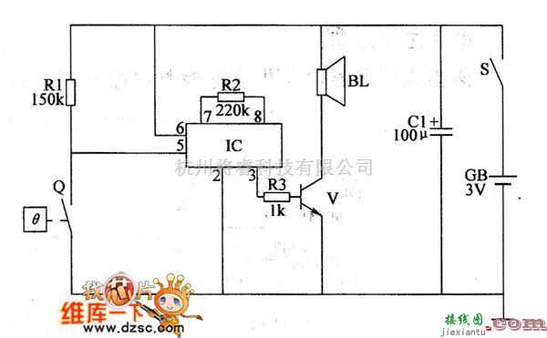 控制电路中的霜冻报警器电路图（二）  第1张