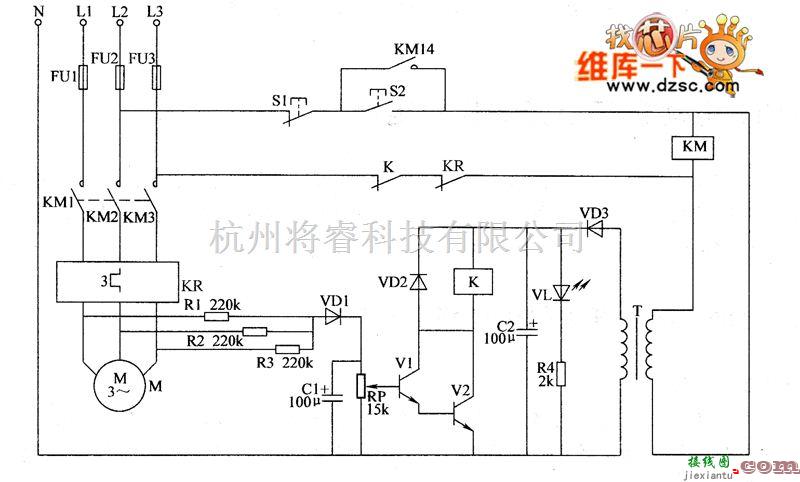 电动机中的电动机断相保护器电路图（五）  第1张