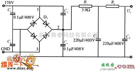 稳压电源中的直流稳压电路图  第1张