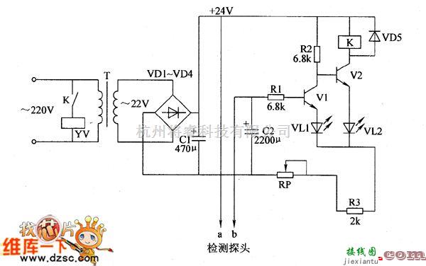 农业自动化中的农用自动水阀门电路图（一）  第1张