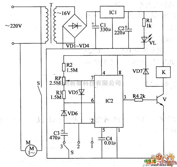 养殖中的鱼类养殖用增氧控制器电路图一  第1张