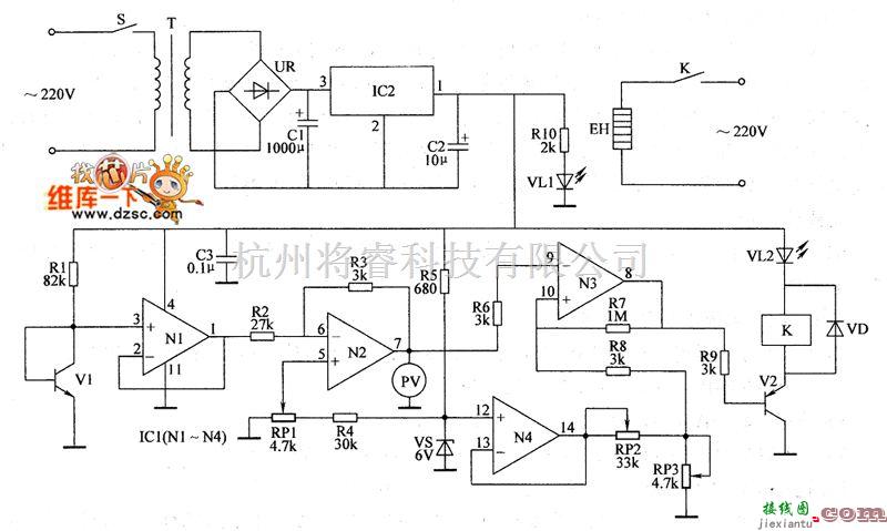 温度/湿度控制[农业]中的温度控制器电路图（十三）  第1张