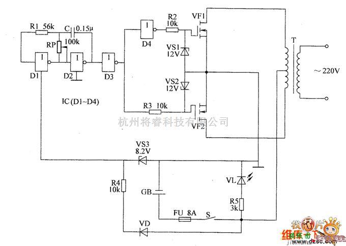 逆变电源中的逆变器电路图二  第1张