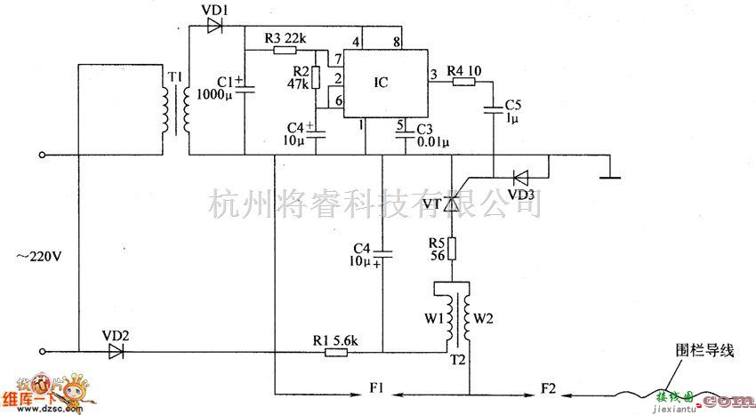 养殖中的电围栏控制电路图二  第1张