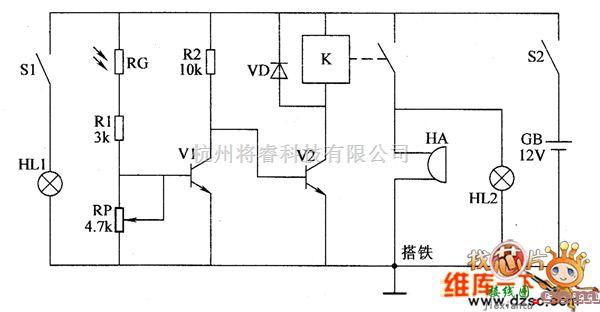 收割播种中的联合收割机仓满提醒器电路图（二）  第1张