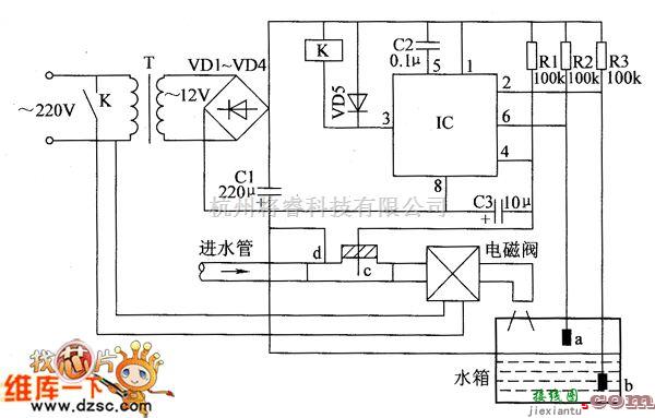 农业自动化中的农用自动水阀门电路图（二）  第1张