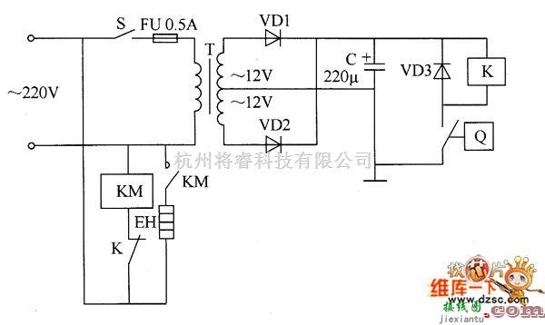 温控电路中的温度控制器电路图三  第1张