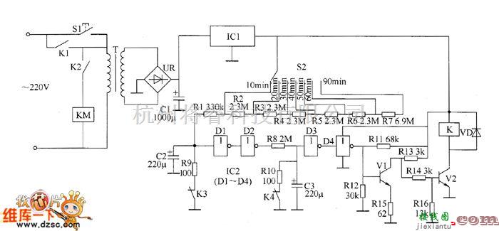 定时控制中的定时控制器电路图五  第1张