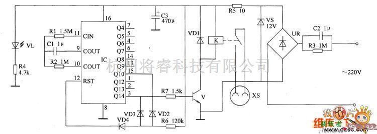 定时中的间歇通电控制器电路图七  第1张