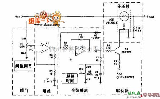 控制电路中的音频声控门电路图  第1张