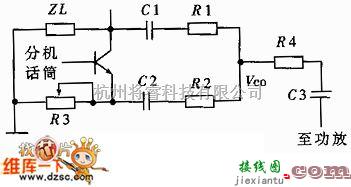 语音电路中的桥式消侧音电路图  第1张