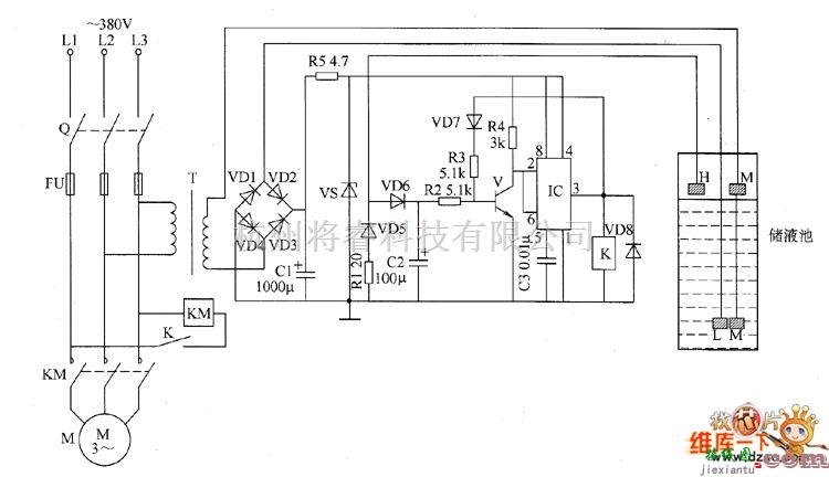 自动控制中的液位自动控制器电路图六  第1张