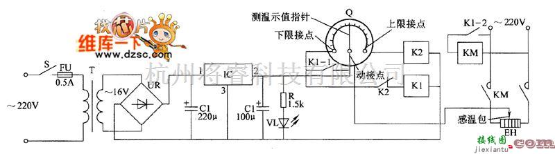 温度/湿度控制[农业]中的温度控制器电路图（十六）  第1张