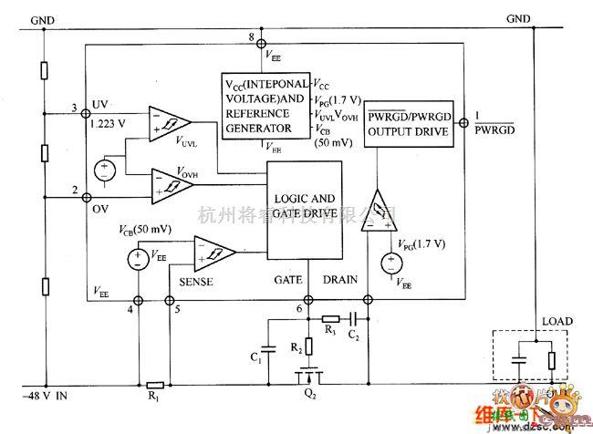 开关稳压电源中的ISL6140的内部结构电路图  第1张