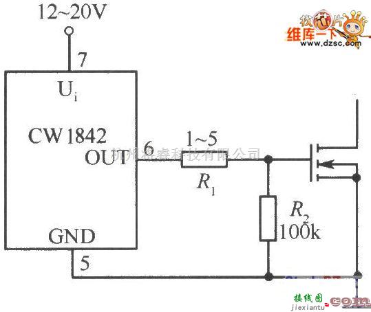 综合电路中的隔离驱动和直接驱动的CW1840驱动MOS管电路图  第1张